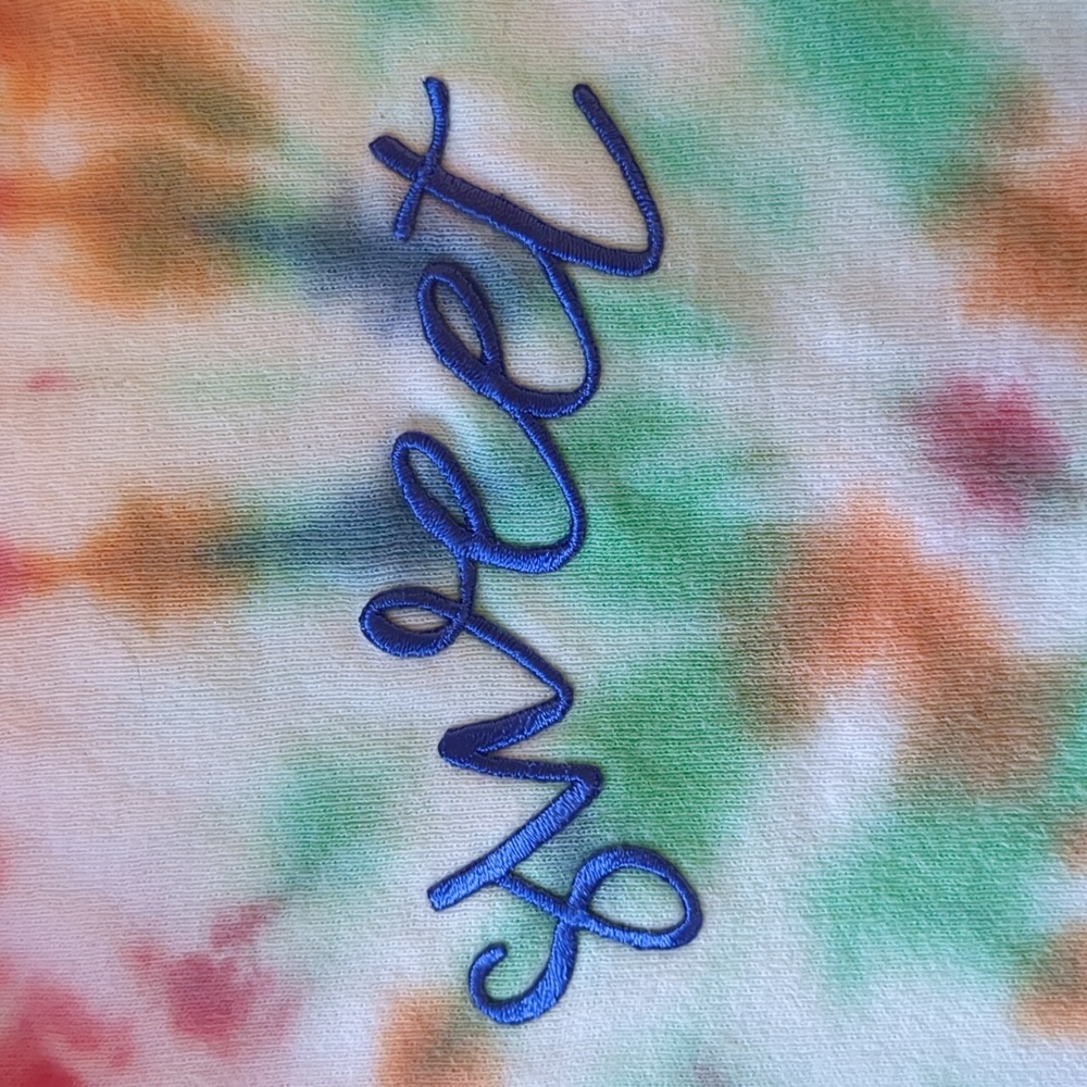 Sweet Tie Dyed baby onesie 12m